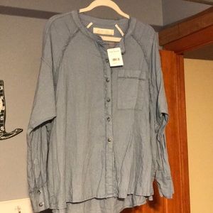 Cute top I’m a medium and it fits me runs big